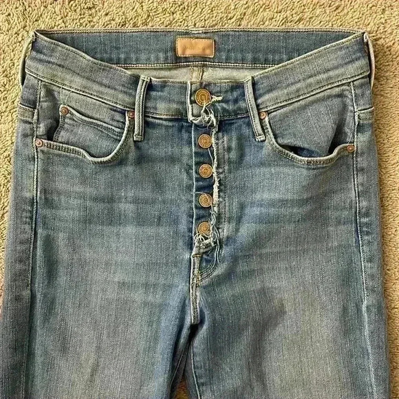 MOTHER The Flycut Stunner Ankle Fray in Final Frontier Size 26 - Picture 4 of 7